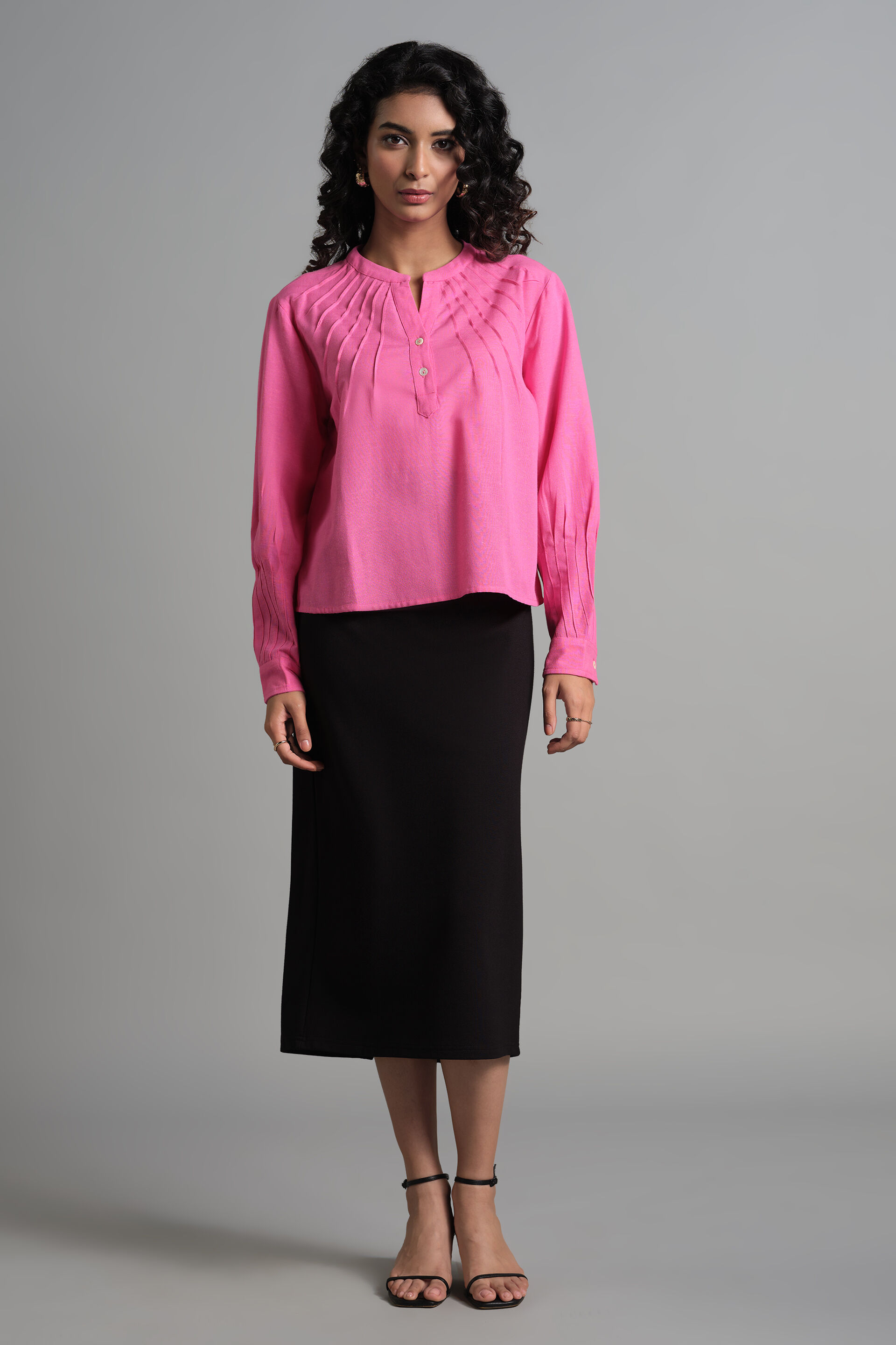 Pink Bloom Top, Pink, image 3